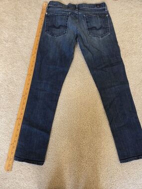 7 For All Mankind Dark Blue Skinny Jeans